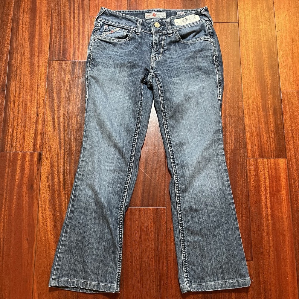 Ariat FR Jeans Womens 26R Blue FR Work Mid Rise Bootcut Flame Resistant Stretch